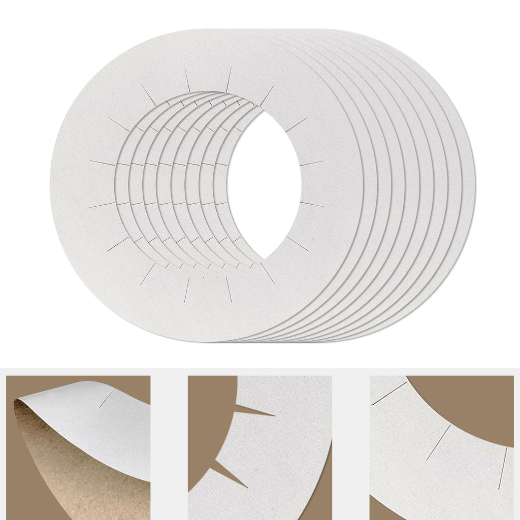 30 Pieces Clean Collars for Wax Warmer, Wax Universal Protective Collors for Wax Can, Waxing Supplies (White, 30 Pack)