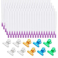 Blulu 100 Pcs Fiber Nail Kit Nail Fiberglass Extension Set for Quick Shaping Material Fake Tips Manicure Salon Tool
