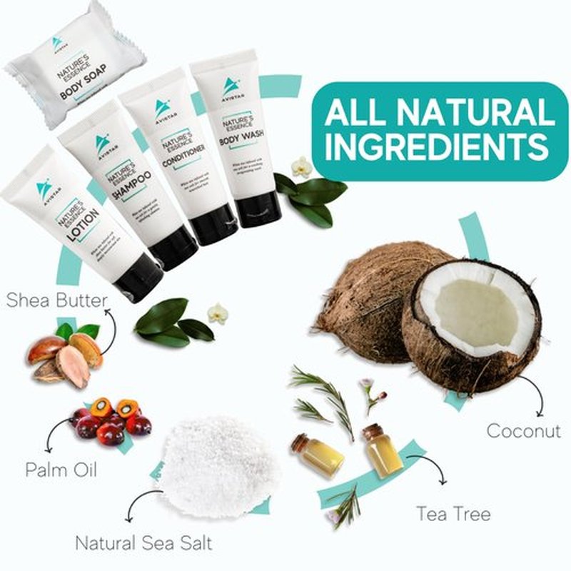 90 Piece Hotel Soap & Bulk Toiletries - Travel Essentials for BnB Hosts & Guests - Hotel Shampoo & Conditioner Supplies for Guests, Hotel Toiletries Bulk Set, Mini Bulk Travel Size Toiletries
