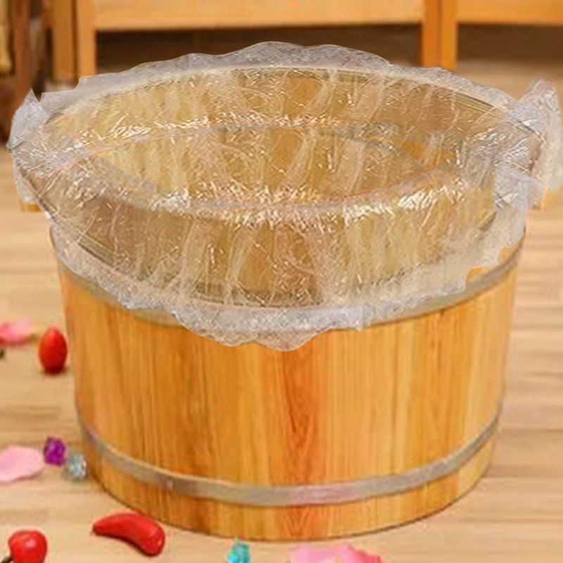 WOOPSOO Disposable Foot Tub Liner Disposable Clear Pedicure Spa Liners Plastic Pedicure Bowl Liners, Portable Thin Large for Foot Pedicure Spa Beauty Salon Hotel Home Use (30 Pcs)