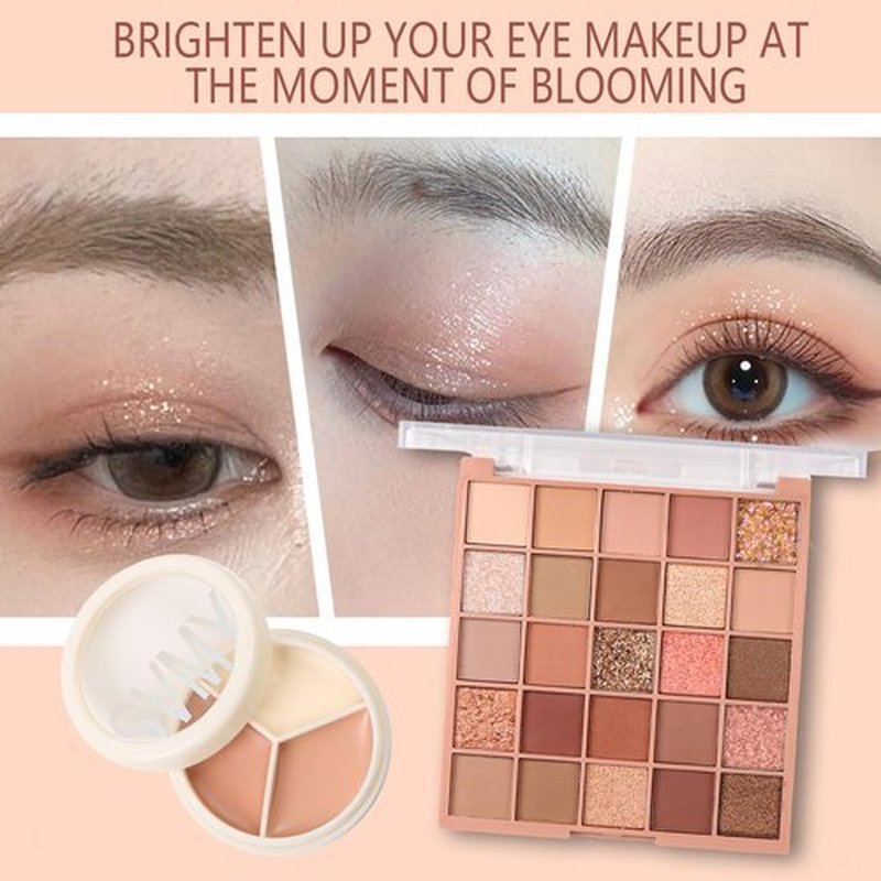 KARUIZI Makeup Gift Set, 25 Color Eyeshadow Palette, Concealer, Foundation, Mascara, Brushes
