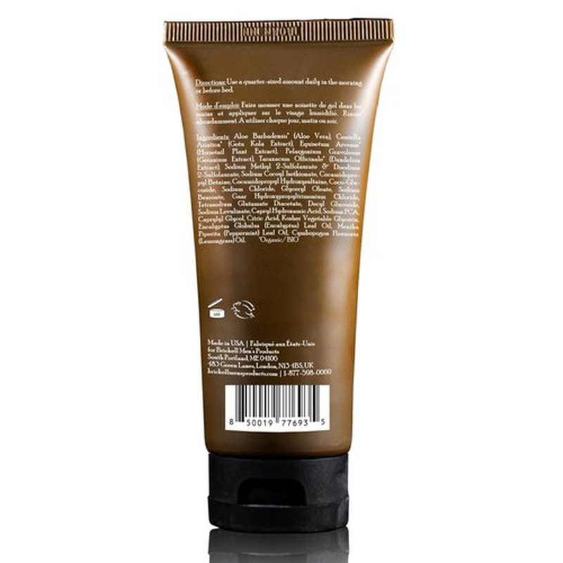 Brickell Men's Clarifying Gel Face Wash - Natural Foaming Cleanser With Geranium & Aloe | 3.4 Ounce