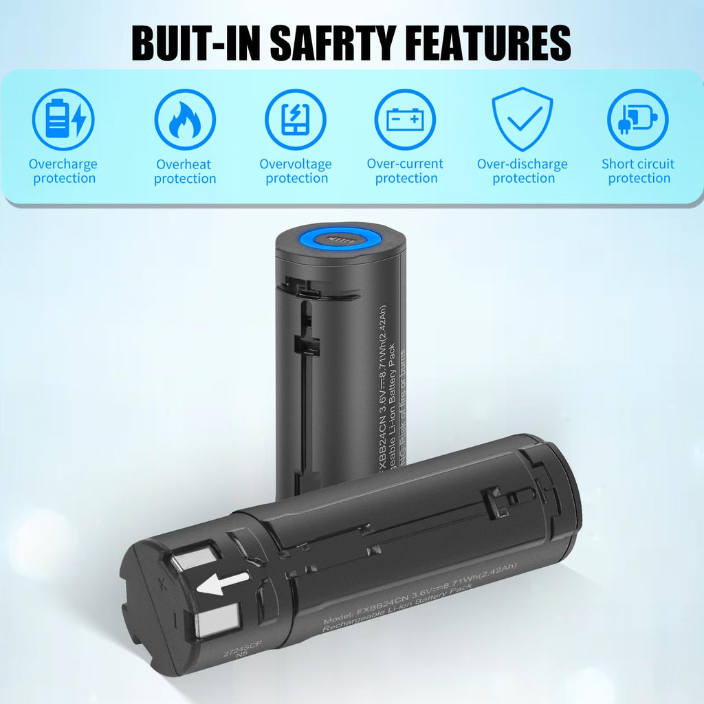 Sicimly for BaBylissPRO FXONE Battery Replacement,FXBB24 Compatible with FXONE LO-PROFX Shaving Tool, Interchangeable Lithium-ion Battery Packs.Fits Original Charger(1PCS)