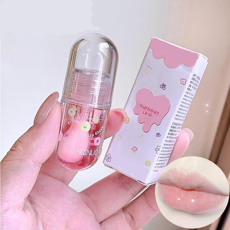 KTouler 4Pcs Tinted Lip Gloss Oil Set,Cute Moisturizing Plumping Lip Oil,Fruit Flavored Lip Gloss Long Lasting Nourishing High Shine Lip Oils For Girls