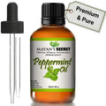 Pure Carrier and Essential Oils for Skin Care, Hair, Body Moisturizer for Face-Anti Aging Skin Care (Peppermint Oil, 4oz)