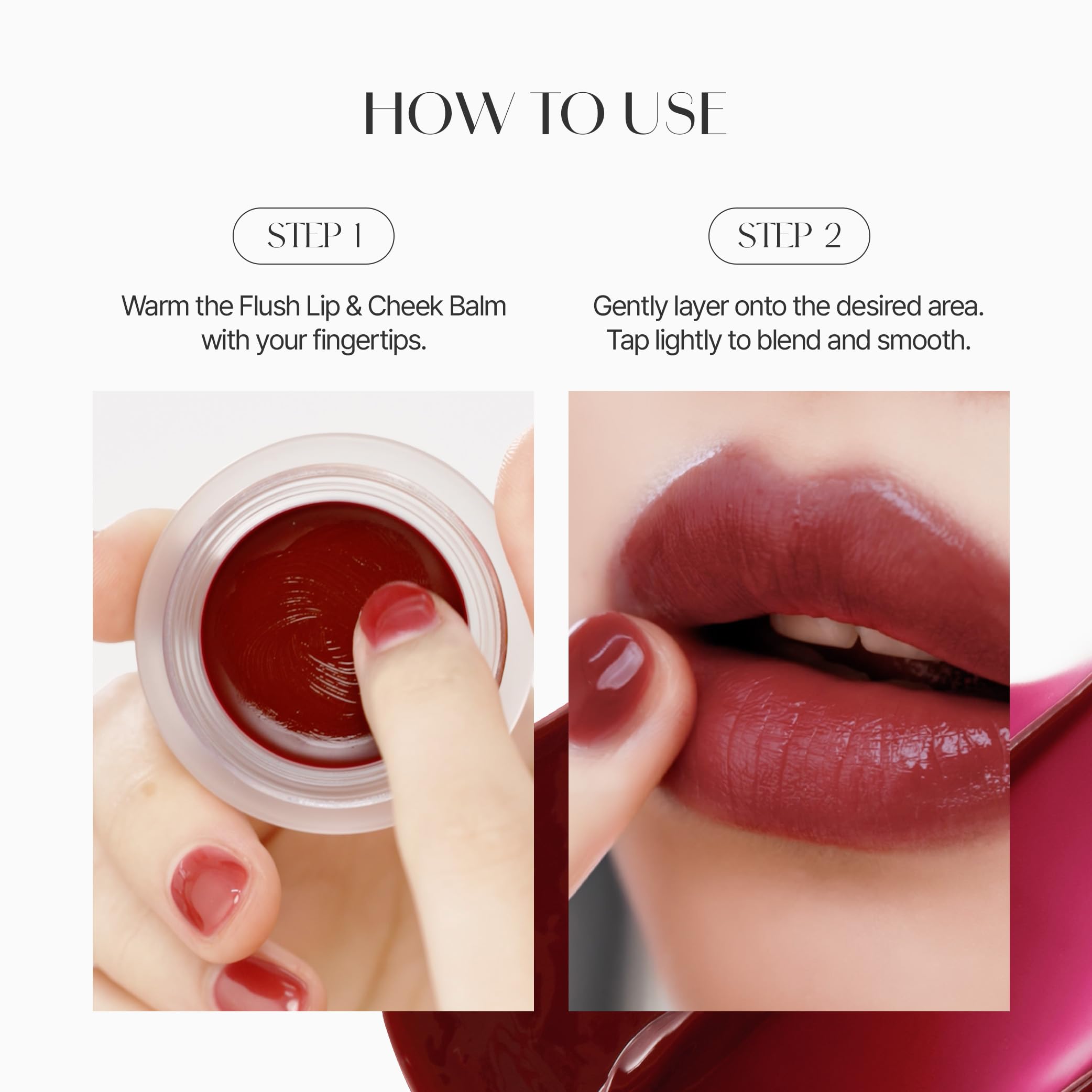BEIGIC Flush Lip & Cheek Balm - Vegan Buildable & Blendable Multiuse Balm | Natural Flush & Glow | Glowy Blush for Cheeks | Dewy Korean Make Up Cream Blush | 01 Tulle - Peach Coral, 0.14 fl.oz