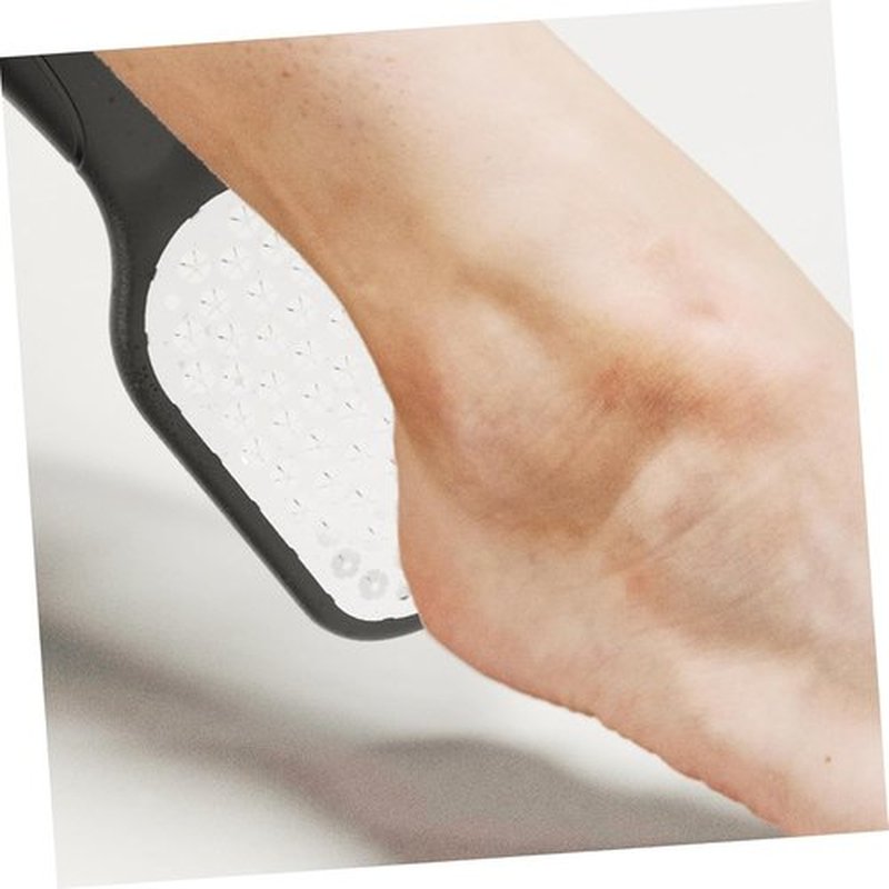 Healeved Stainless Steel Foot File - 8.38 Inch Callus Remover with Comfortable Handle & Hanging Hole