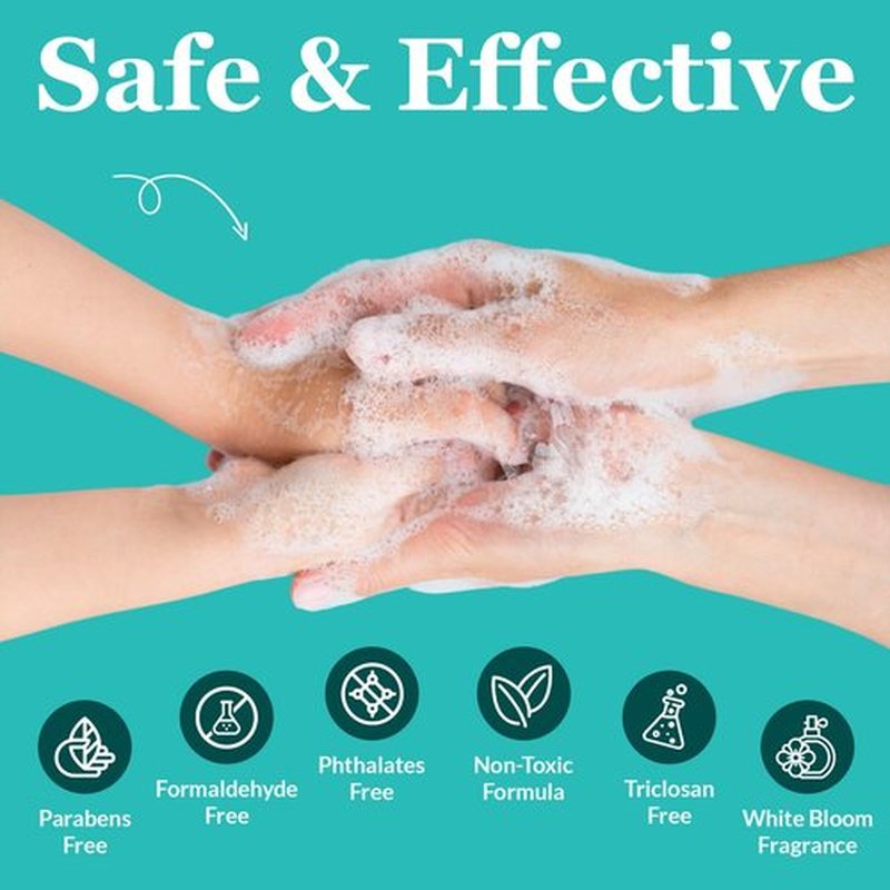 Antibacterial Liquid Gel Hand Soap - pH Balanced - Aloe Vera - White Tea Scent - Rich & Creamy Gently on Skin -Made in USA - Bulk liquid Refill Jug, 128 oz 1 gallon