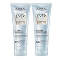 L'Oreal Paris EverPure Clarify & Restore Shampoo and Conditioner Set - Sulfate-Free, Antioxidant Rich, 1 Kit