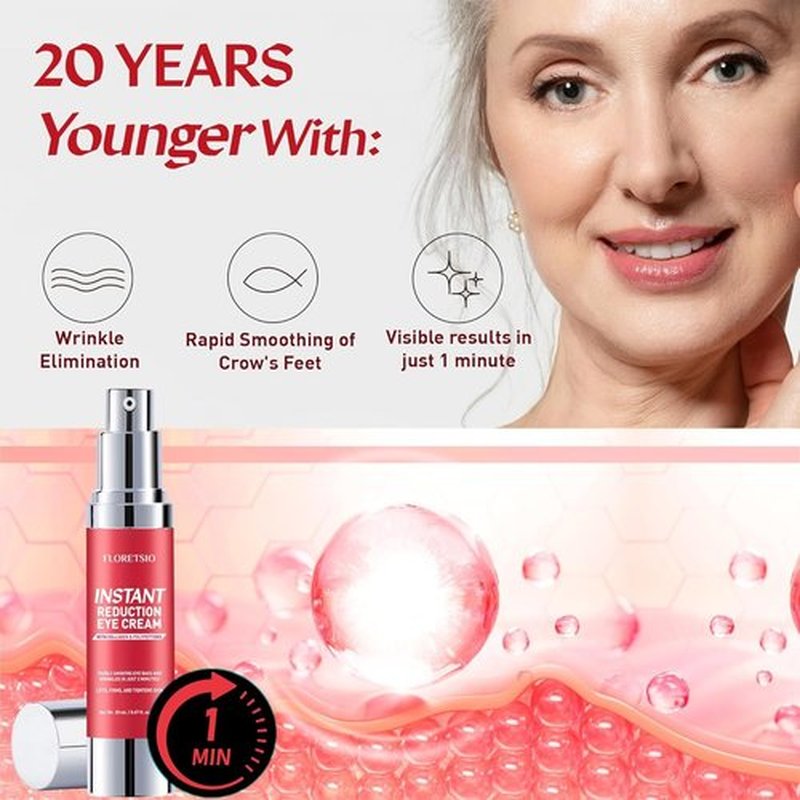 Floretsio Instant Eye & Face Lift Cream: Rapid Under Eye Bags,Wrinkles, Dark Circles