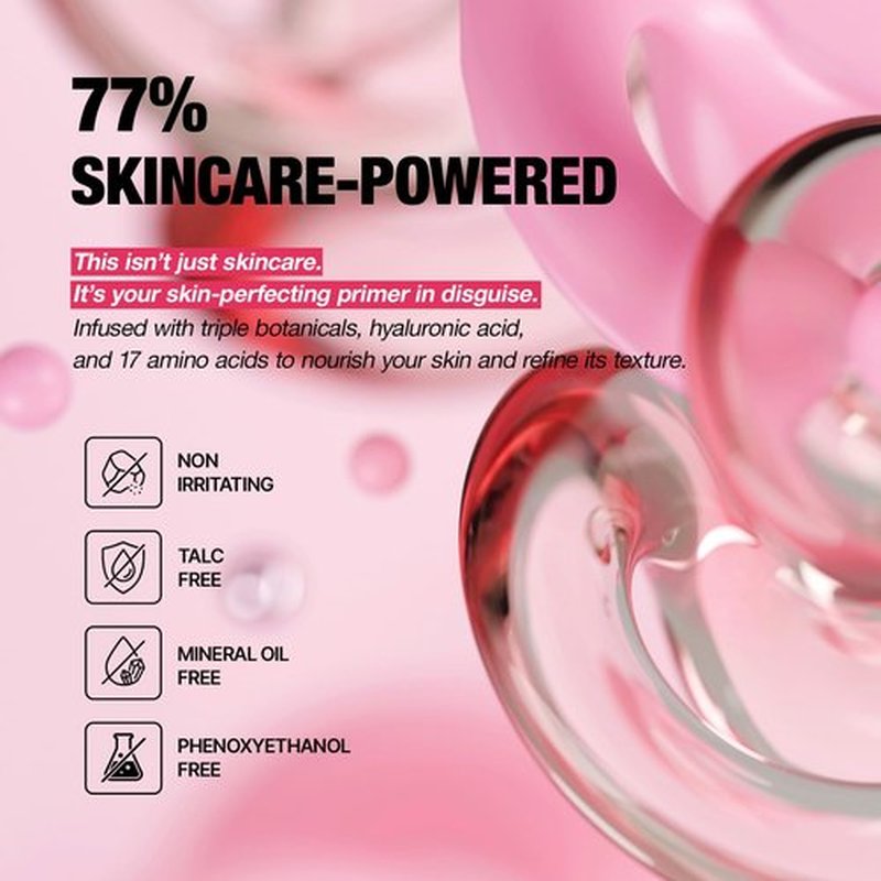 TFIT Delicate Silk Veil Art Primer - Korean Makeup, Poreless Matte Makeup Primer for Oily Skin (Lightweight, Hydrating), Blurring Pore Filler, Smooths fine lines，Long-Lasting Blur Effect, 1.01FL. Oz.