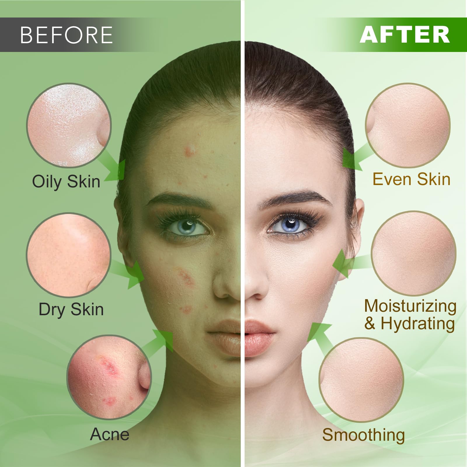 Angeland Jelly Mask for Facials Professional, Hydrating & Moisturizing Peel-Off Natural Gel Face Mask SkinCare, Professional Spa Use Jelly Face Masks, Deep Hydration & Glow 23 Fl Oz (Tea Tree)