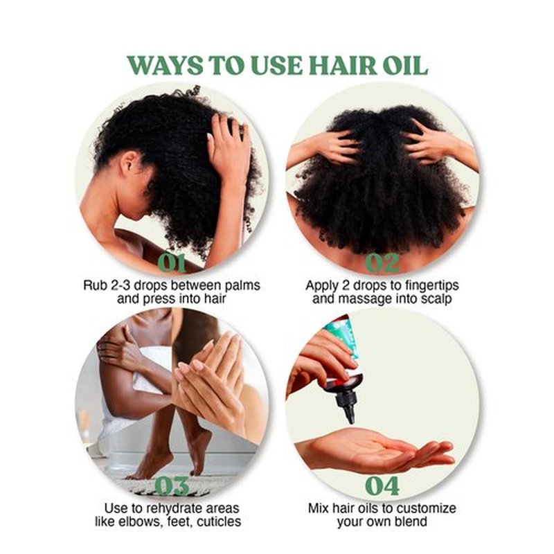 Red by Kiss Hair Oil Treatment, 99.9% Natural Organic Vegan Oil Blend, Biotin Infused, 7.78 Fl Oz, Supports Hair Growth & Healthy, Shiny, Smooth Hair