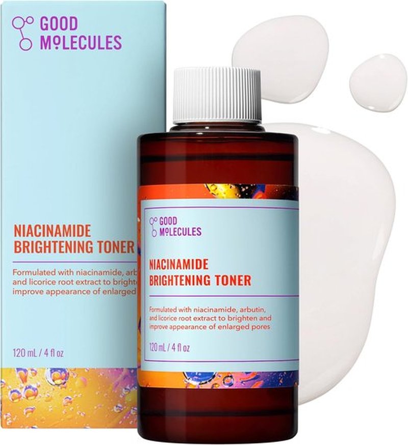 Good Molecules Niacinamide Brightening Toner - Face Toner for Even Skin Tone & Pore Minimizing | 4 oz