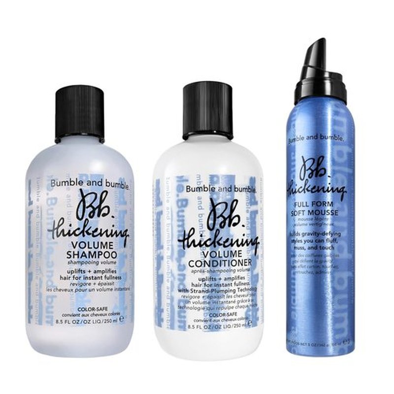 Bumble and bumble. Thickening Volumizing Shampoo, Conditioner & Mousse Set - Full Size | Heat Protectant for Fine to Medium Hair