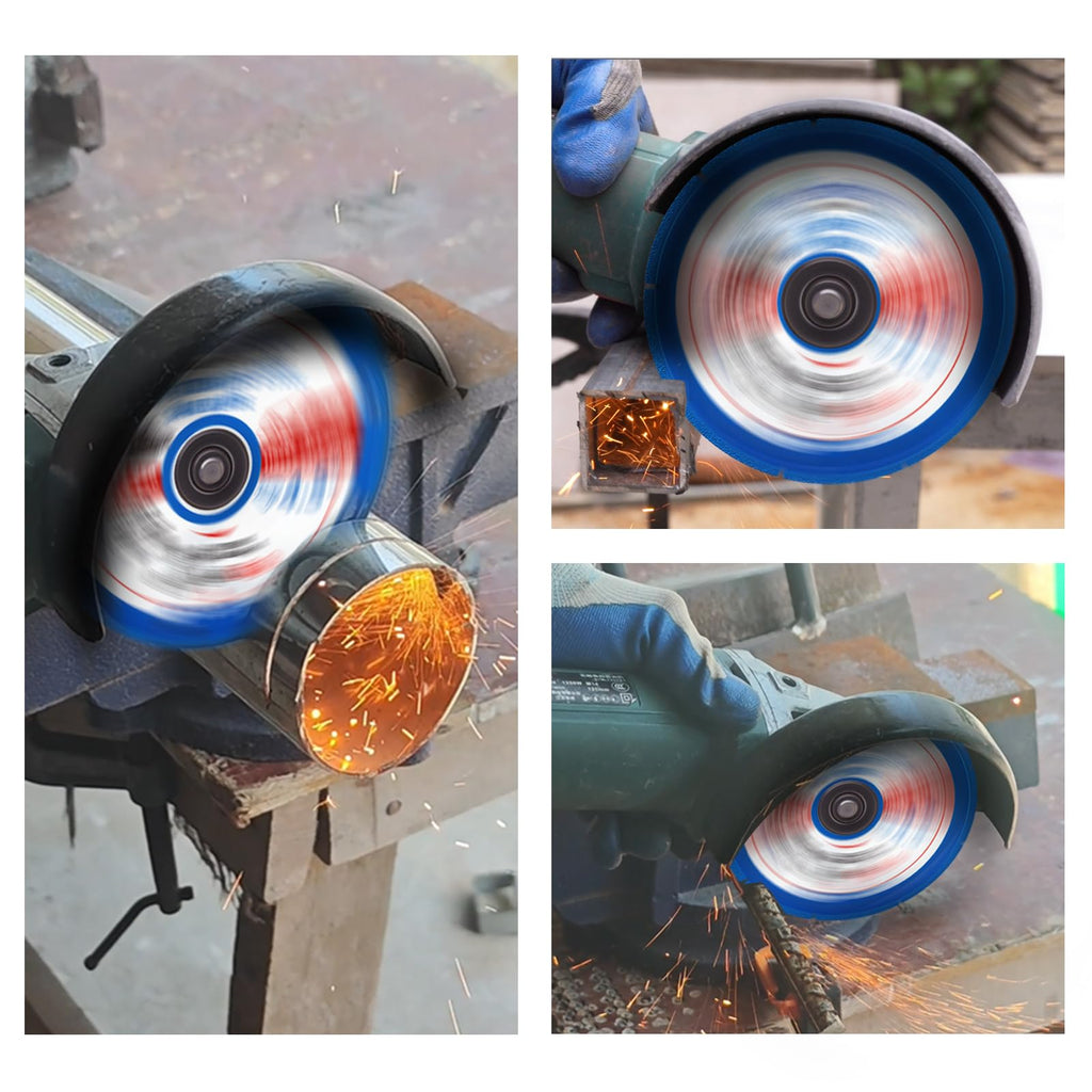 ONEGOTOOL 3 inch Diamond Cutting Wheels for Angle Grinder Discs Metal Saw Blades Applied to Stainless Steel Iron Tile Marble 3/8" Arbor -3 Pack