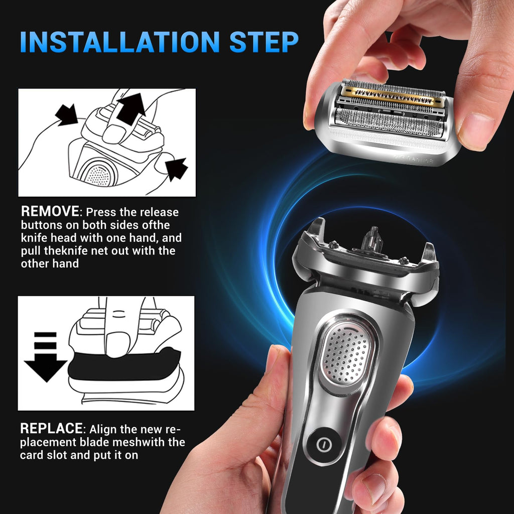 94M Series 9 Shaver Replacement Head,Compatible with S9 Sport Electric Razors 290cc,9291cc,9370cc,9376cc,9293s,9385cc,9390cc,9330s,9296cc
