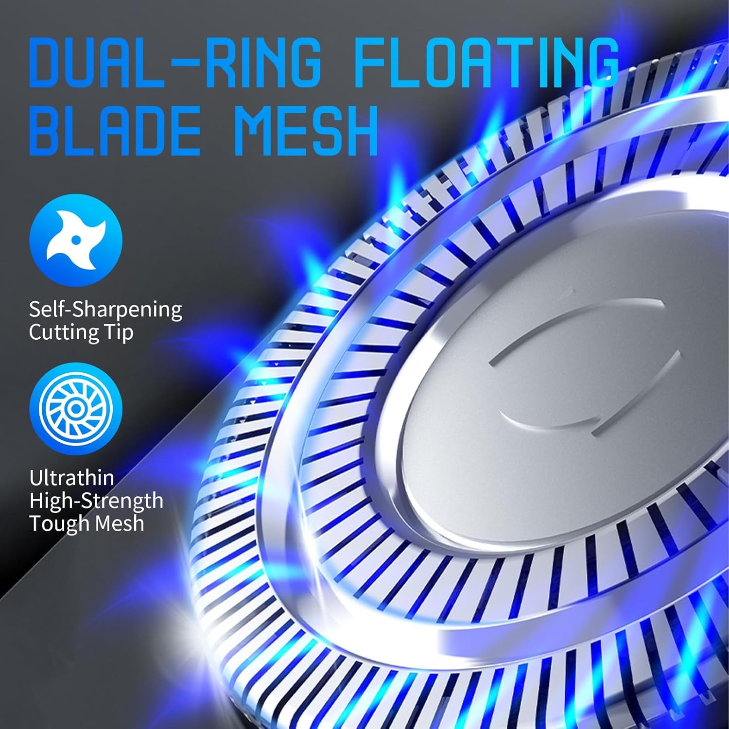 Snapbuy Electric Razor for Men, Snapbuy Electric Razor Pro of Father, 4D Floating Head Rotary Shaver,2026 New Electri c Shaver with LCD Display & Quiet Motor, IPX7 Waterproof (Blue)