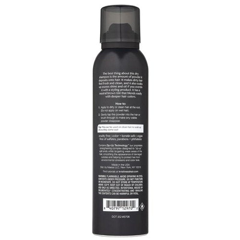 Kristin Ess Brunette Dry Shampoo - Oil Absorbing Formula with Vitamin C for Dark Hair | 4 fl. oz.