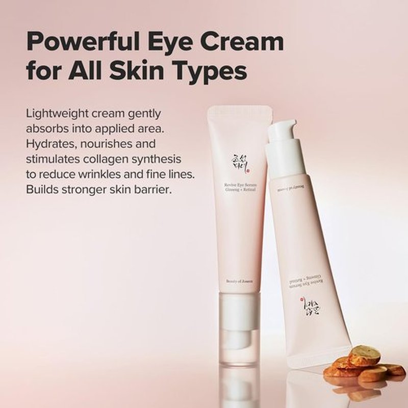 Beauty of Joseon Revive Eye Serum - Retinal Niacinamide & Peptide for Dark Circles | 30ml, 2-Pack