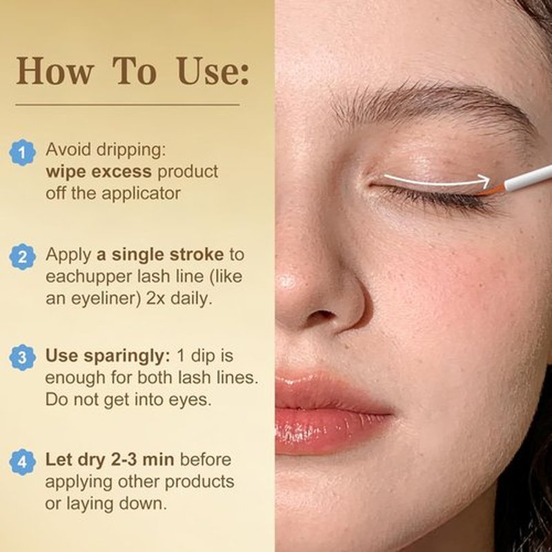 Skiennix Eyelash Growth Serum - Peptide-Infused Formula for Thicker, Fuller Lashes | 3 mL