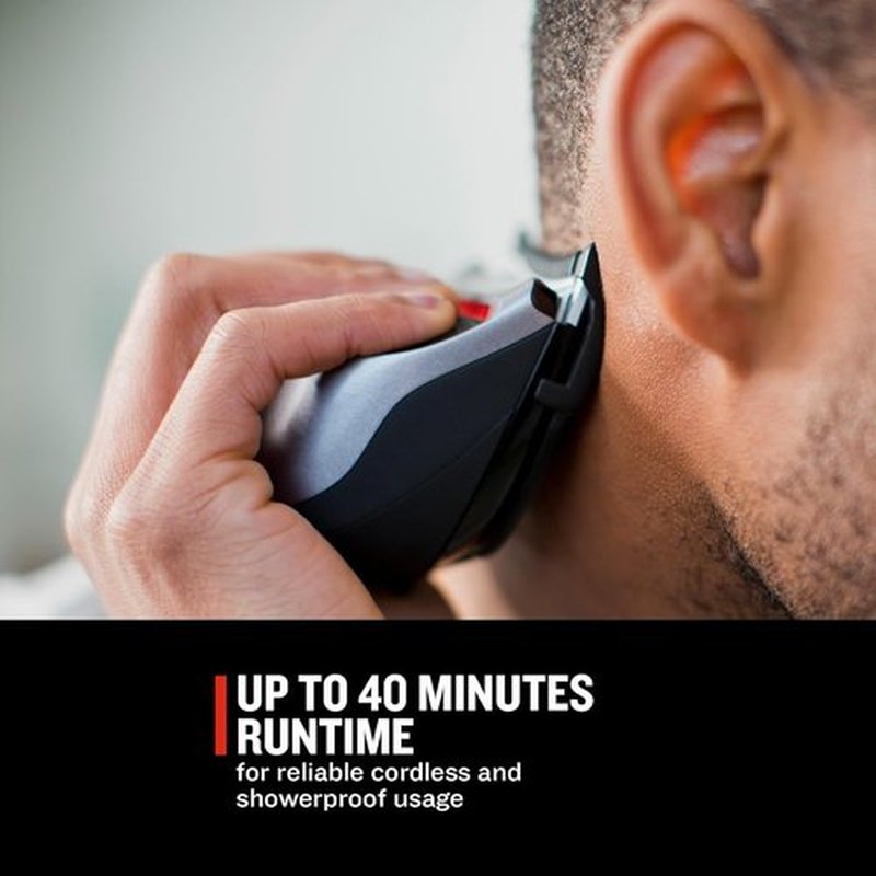 Remington Shortcut Pro Self-Haircut Trimmer Kit - Waterproof Cordless Electric Razor with 9 Lengths | 14-Piece Set