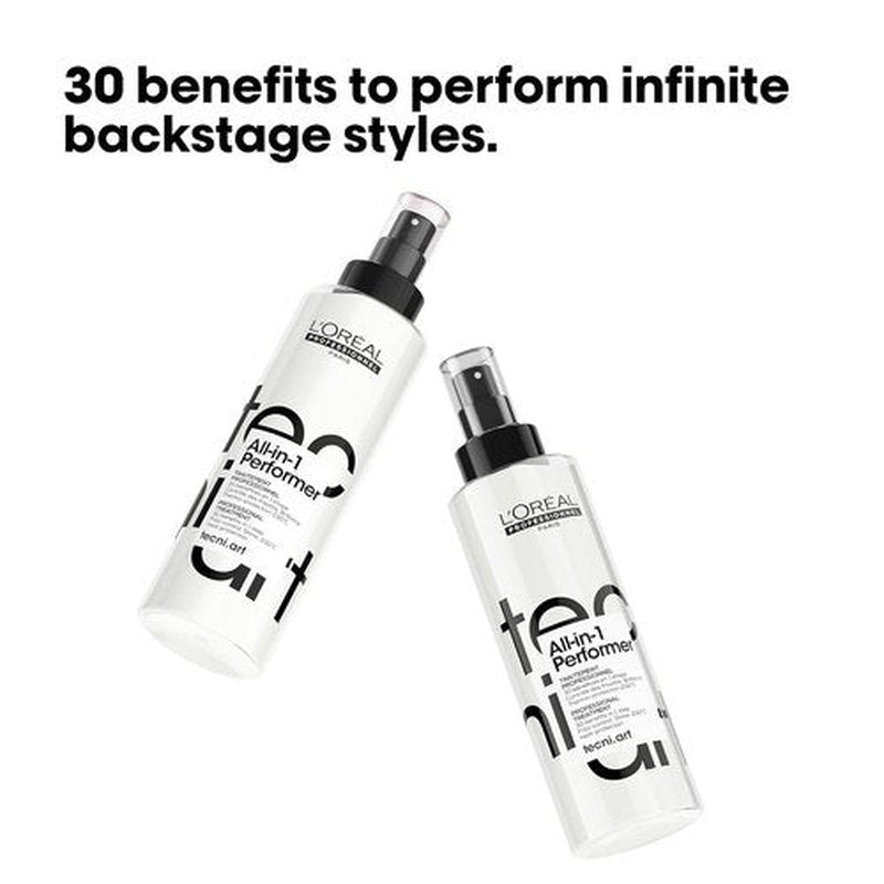 L'Oréal Professionnel Tecni.art All-in-1 Performer Styling Treatment Spray | 30 Benefits, Heat Protection, Anti-Frizz, Leave-In