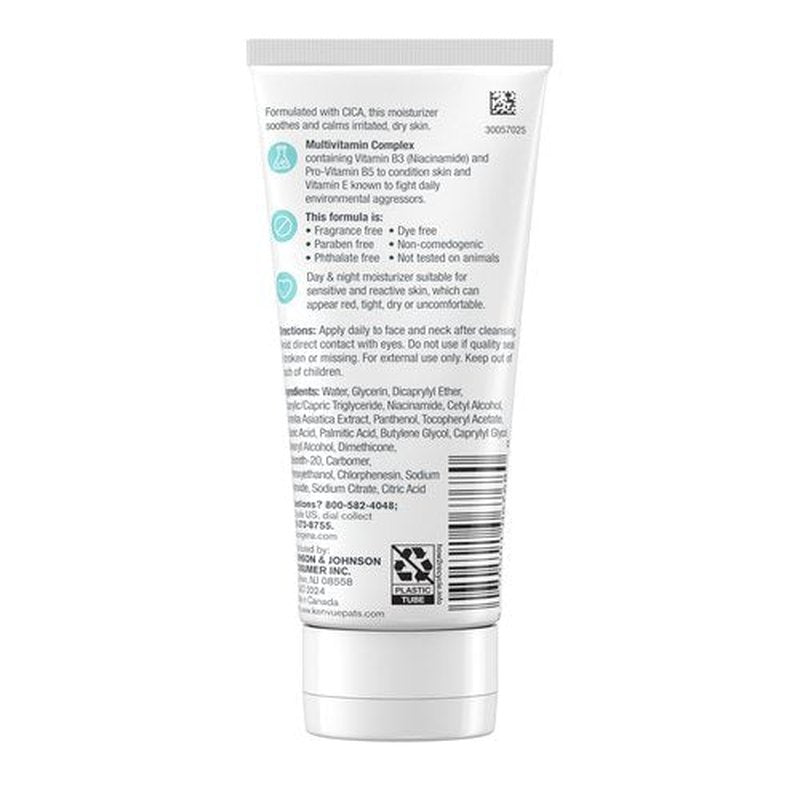 Neutrogena Fragrance Free Daily Facial Moisturizer, Face & Neck Moisturizer for Sensitive Skin with Vitamin B3, Pro-Vitamin B5 & Vitamin E Supports Skin's Dynamic Barrier, 3.4 fl. oz, Pack of 3