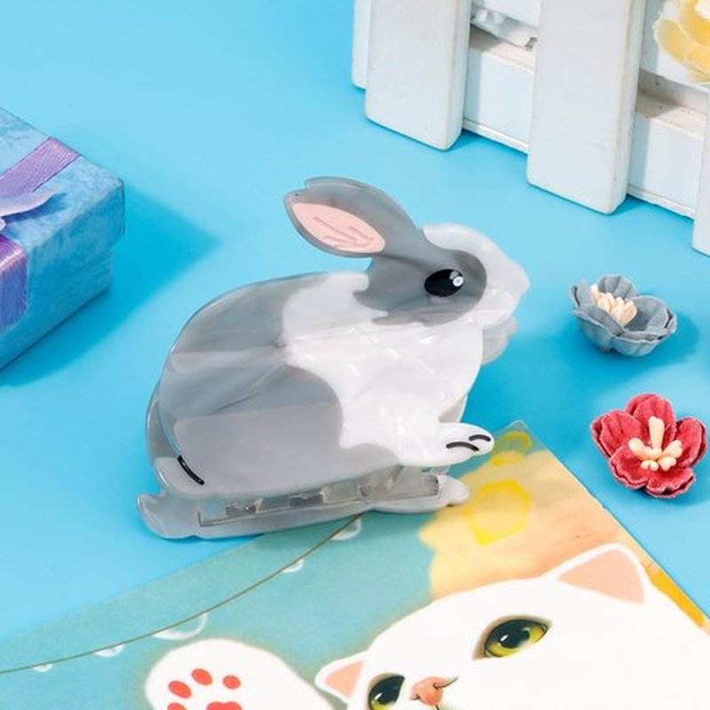 Hapdoo Rabbit Hair Clip, Cute Bunny Animal Hair Claw Clip for Women Girls, Acetate Funny Farm Hair Accessories Easter Gift