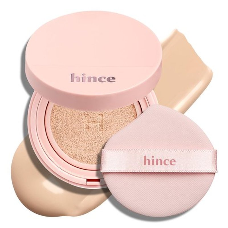 HINCE Cover Master Pink Cushion - Lightweight, High Coverage, 72H Long Lasting Cushion Foundation, Glow&Matte Hybrid, 0.38 fl.oz. (LIGHT, 17)