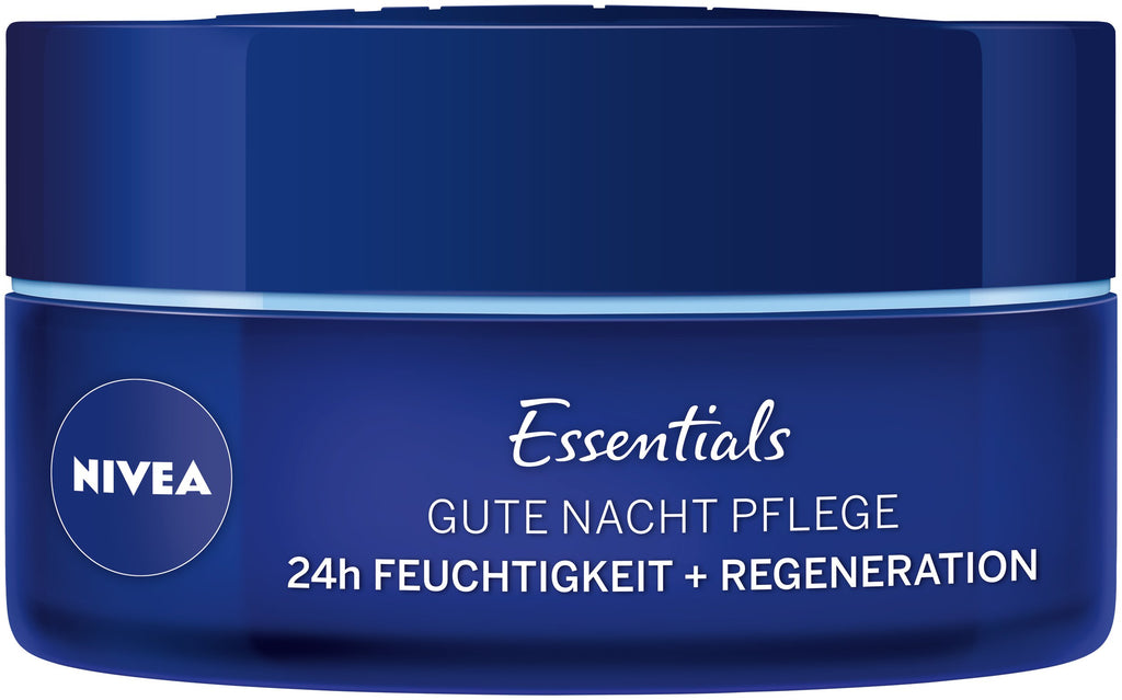 NIVEA Nourishing Night Face Cream Bundle of 2 – 24H Moisture Care with Vitamin E and Pro-Vitamin B5, Rich Overnight Hydration Formula, 2 x 50 ml