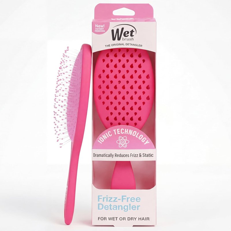 Wet Brush Frizz-Free Detangler Brush - Ionic Technology for Smooth, Frizz-Free Hair | Pink