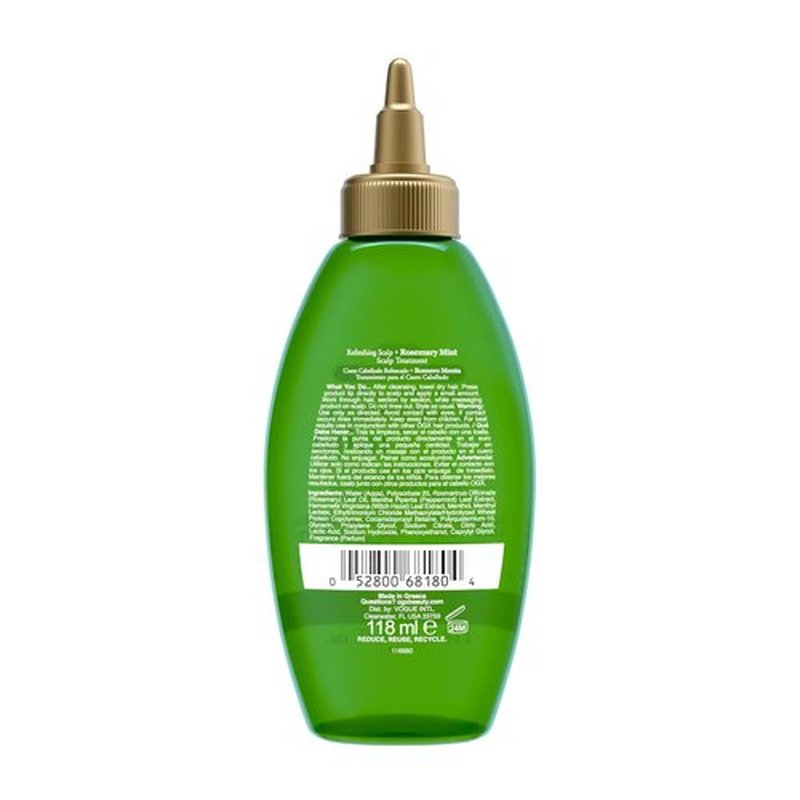 OGX Extra Strength Scalp Treatment - Refreshing Rosemary Oil & Mint Detox for Shiny Hair | 4 fl oz