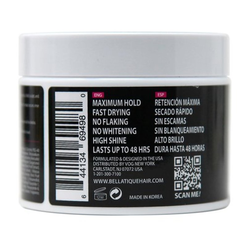 BELLATIQUE GOLD Braiding Gel Maximum Hold for LOC & Twist - No Flaking, No Whitening, Fast Drying, High Shine, Cool & Refreshing, Long Lasting Hold (5 oz)