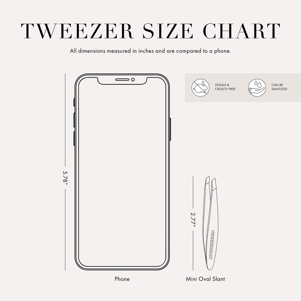 Tweezerman Mini Slant Tweezer – Tweezerman Tweezers for Eyebrows Lisbon Sea