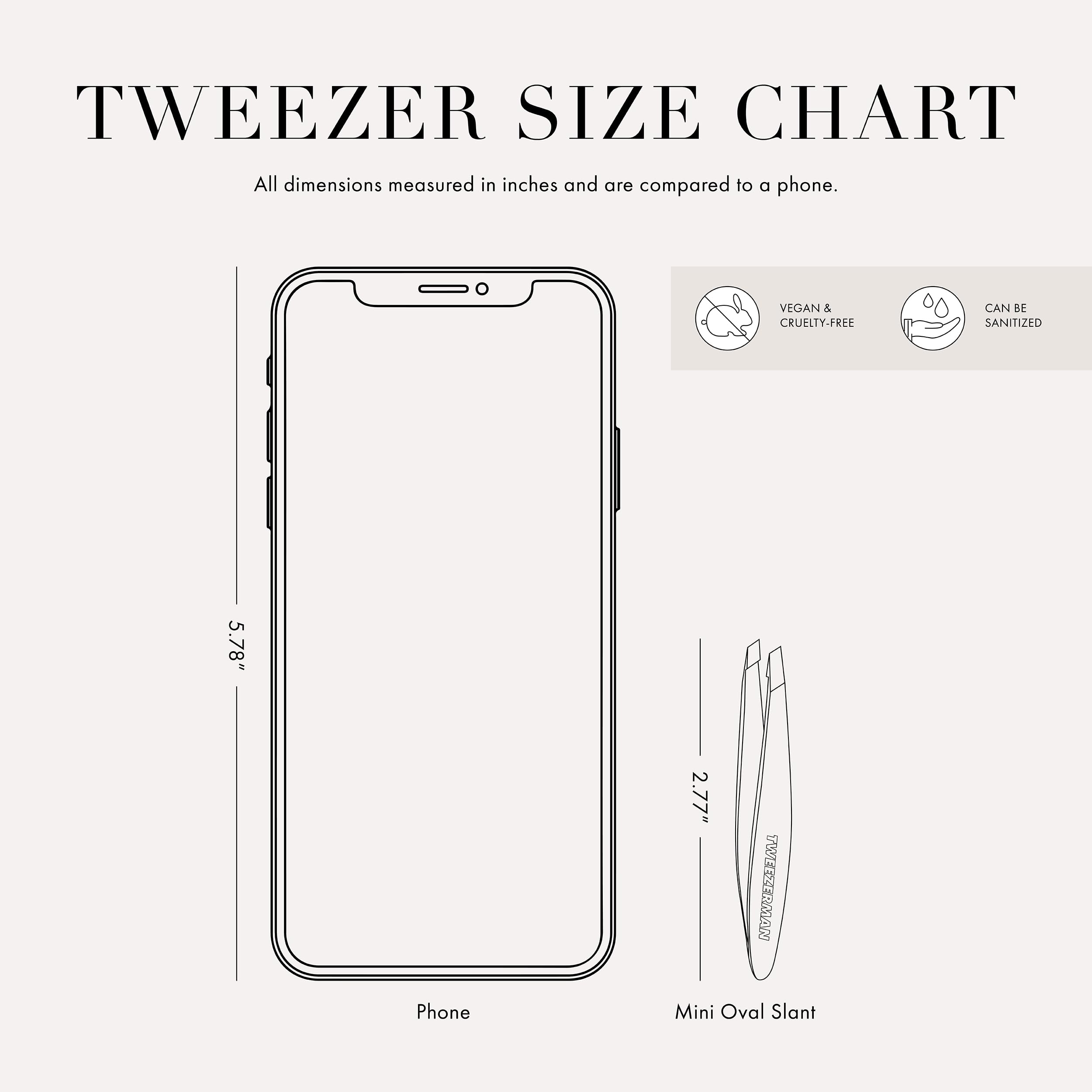 Tweezerman Mini Slant Tweezer – Tweezerman Tweezers for Eyebrows Lisbon Sea