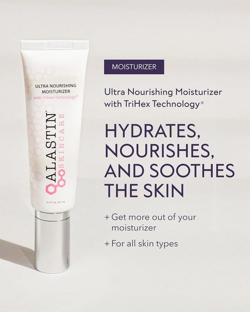 ALASTIN Skincare Ultra Nourishing Face Moisturizer - Daily Hydrating Cream for Dry Skin (2 oz)