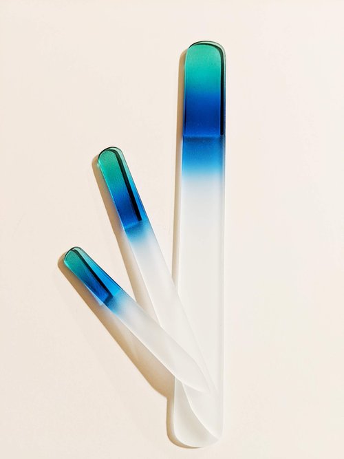 Bywabeé Etched Crystal Glass Nail File Set