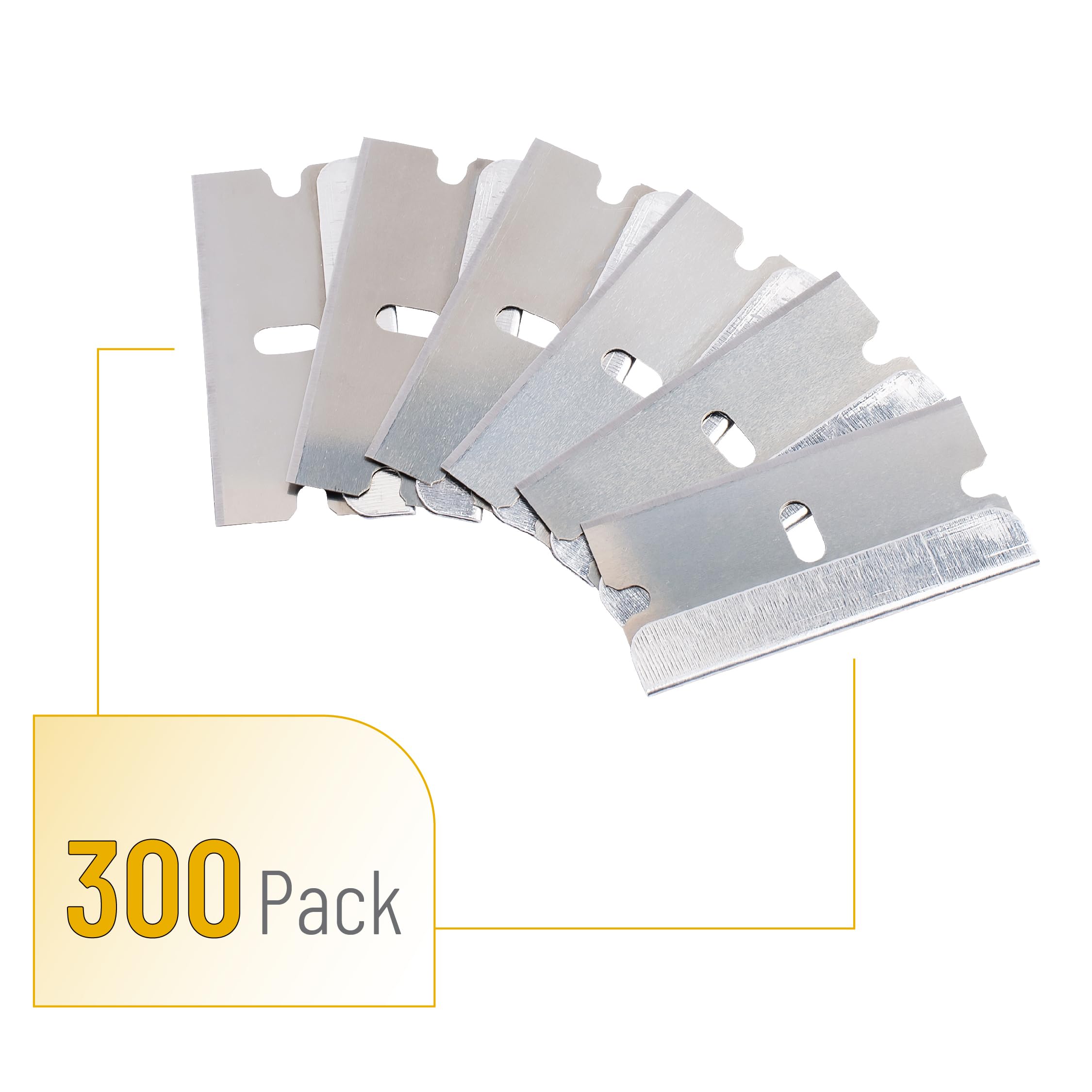 Bates Single Edge Razor Blades, 300 Pack, Silver