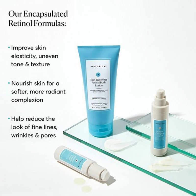 Naturium Skin-Renewing Retinol Body Lotion, Advanced Firming Anti-Aging Skin Care, with Encapsulated Retinol & Shea Butter, 8 oz