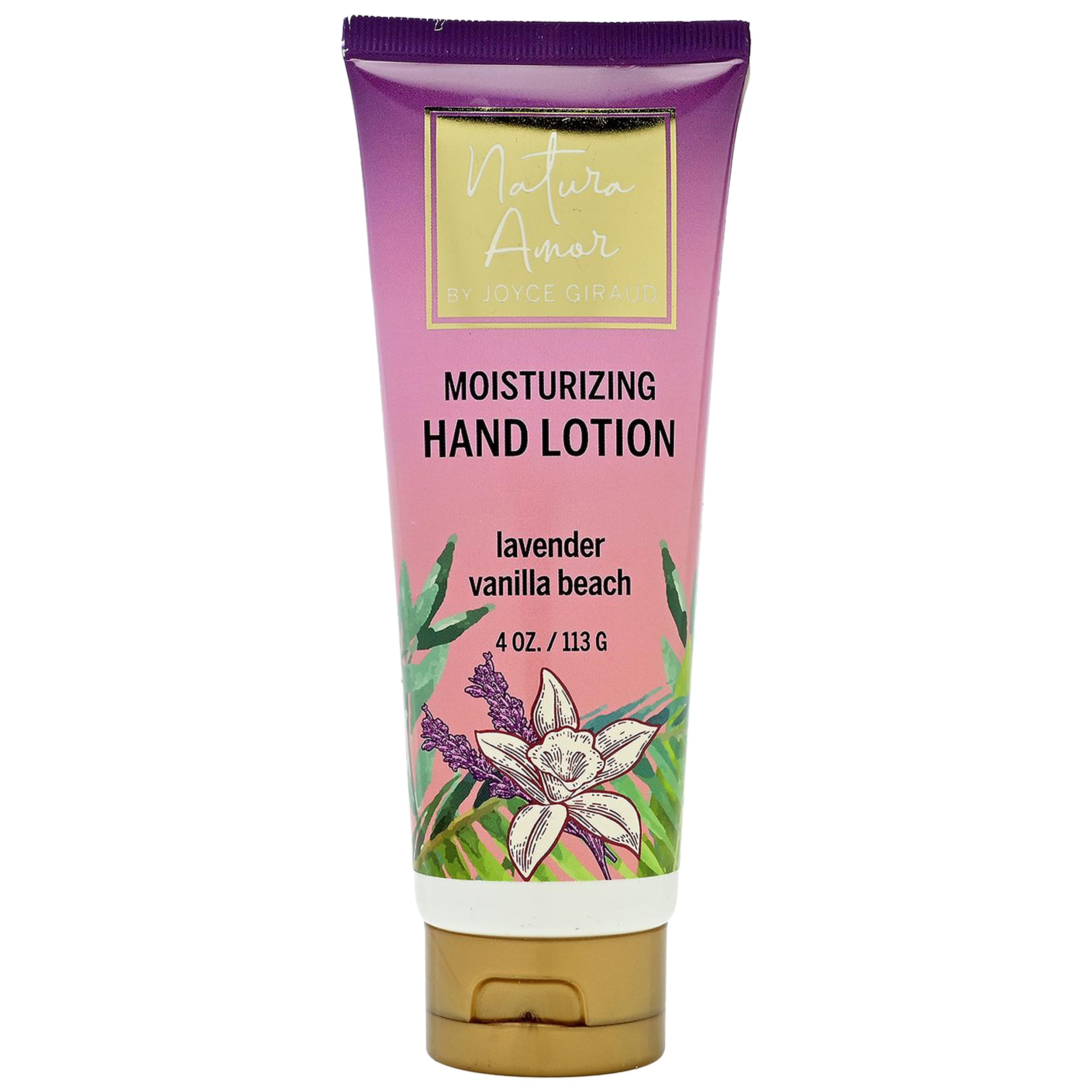 Miracle Elixir Collection Joyce Giraud Moisturizing Hand Lotion for Dry Hands, Lavender Vanilla Beach, Non-Greasy, 4 Oz