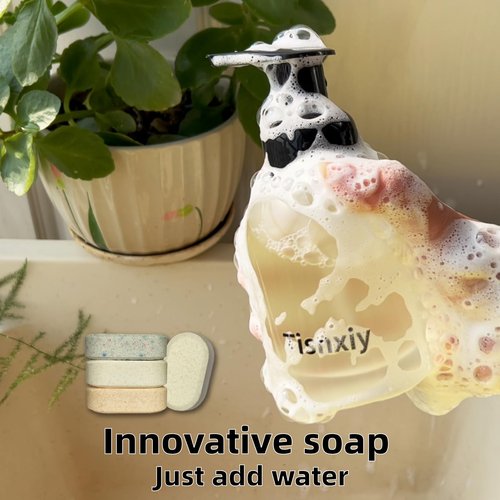 Tisnxiy Foaming Hand Soap Tablet Refills - 12 Count- 96 fl oz total (12x 8 fl oz) - Eco-Friendly Foaming Hand Soap Refill - Gentle on Hands, Kind to Earth - Variety Fragrance Pack