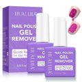 Gel Nail Polish Remover, 2 Pack Gel Polish Remover for Nails - Quickily and Easily Removes Gel Nail Polish at Home in 2-5 Mins - No Need for Foil, Soaking or Wrapping, 0.5 fl oz