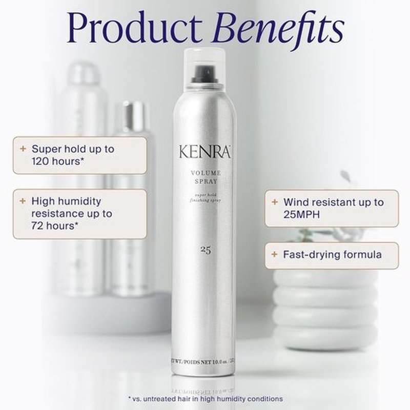 Kenra Professional Volume Spray 25 - Super Hold Finishing Hairspray | Flake-Free & Fast-Drying | All Hair Types