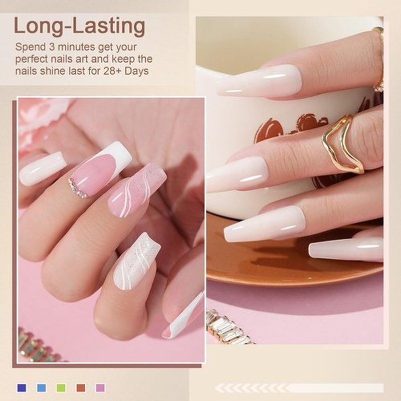 Eodci Acrylic Powder - Cover Pink 56g | Professional Long-Lasting Nail Extension Powder, No Lamp Needed