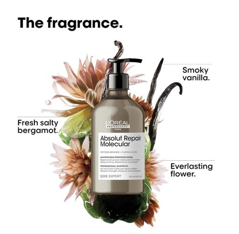 L'Oréal Professionnel Paris Absolut Repair Shampoo & Rinse-Off Serum Set - Strengthens Dry, Damaged Hair with Peptide Bonder & Amino Acids, Sulfate-Free