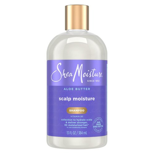 SheaMoisture Scalp Moisture Shampoo - Aloe Butter & Vitamin B3 for Hydrated Scalp & Hair | 13 oz
