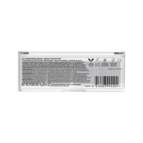 Clean Fresh Color Clean Eyeshadow Shimmering Beige