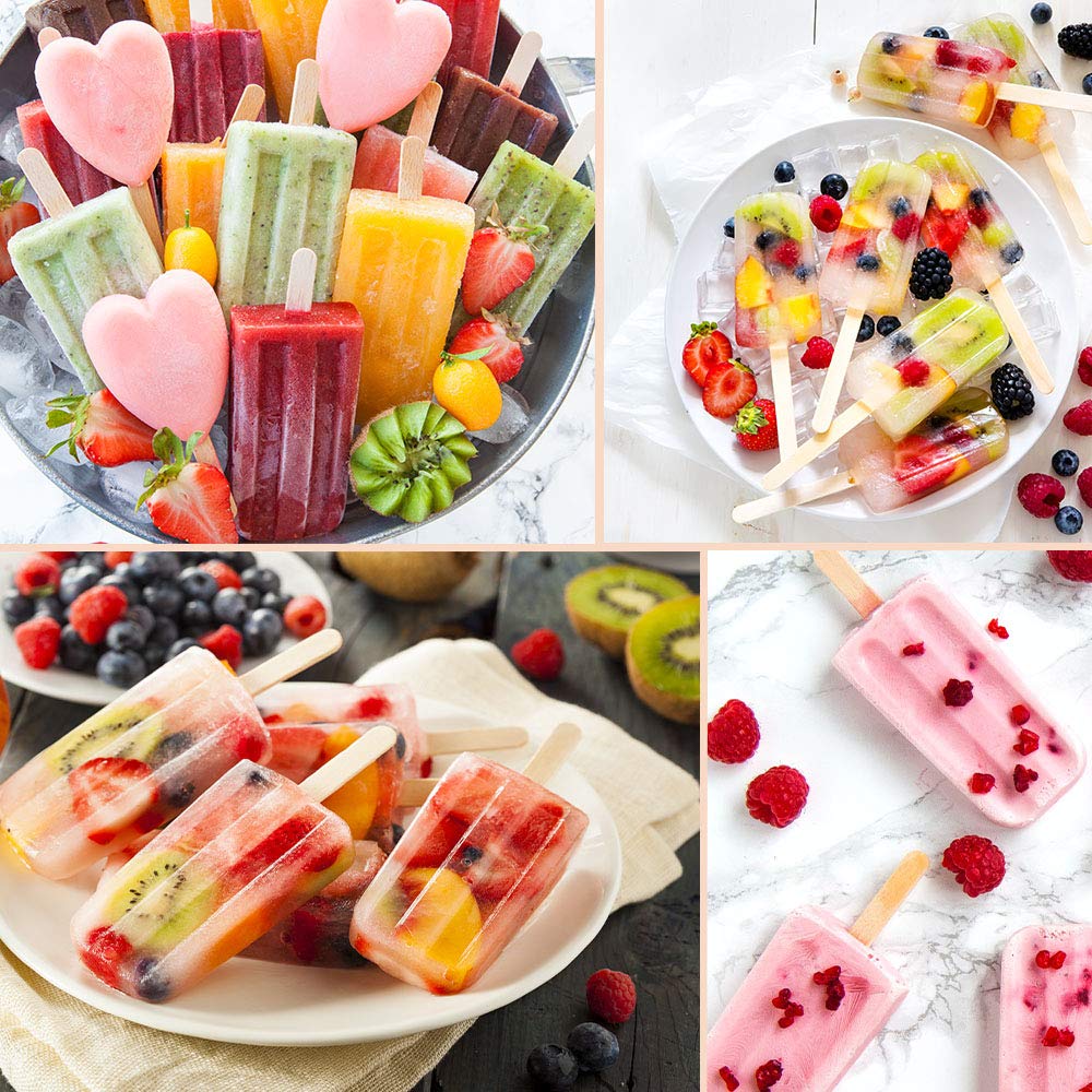 Apremont 200 Pcs - 4.5 inch Natural Wooden Food Grade Craft Sticks - Ice Cream Stick - Popsicle - Suit Crafting, Stirring, Paddle, Waxing, Small Ice Pop Stick for DIY Kids