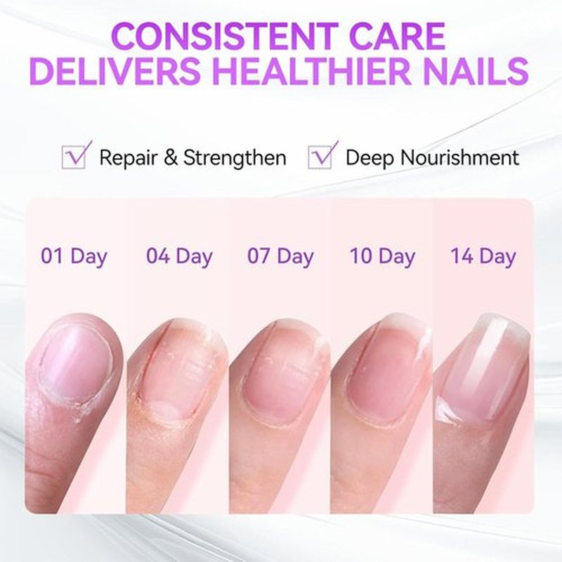 Nail Strengthener for Women, Pink Nail Hardener Extra Strong and Growth, Long-Lasting Quick Dry, Nail Strengthening Polish for Weak Brittle Splitting Damaged Nails, Enhanced Shine 12ML